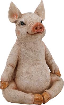 Show full view: Hi-Line Gift Pig in Meditation Statue, 12.99-in slide 3 of 9
