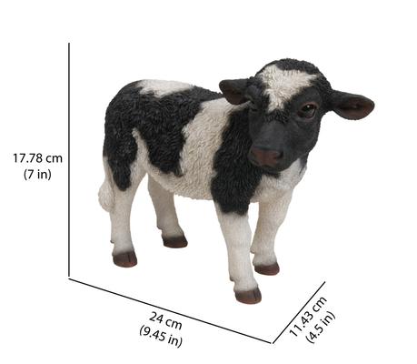 Show full view: Hi-Line Gift Standing Cow Statue, Black & White, 7-in slide 6 of 6