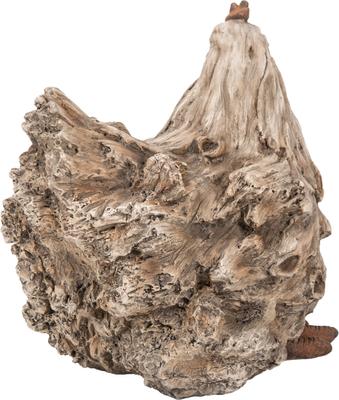 Show full view: Hi-Line Gift Driftwood Squatting Hen Statue, 7.48-in slide 5 of 9