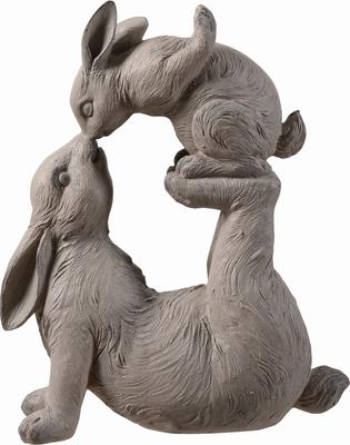 Show full view: Hi-Line Gift Mom & Baby Rabbits Garden Statue, 14.6-in slide 6 of 9