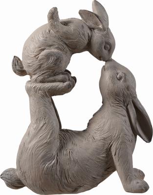 Show full view: Hi-Line Gift Mom & Baby Rabbits Garden Statue, 14.6-in slide 2 of 9