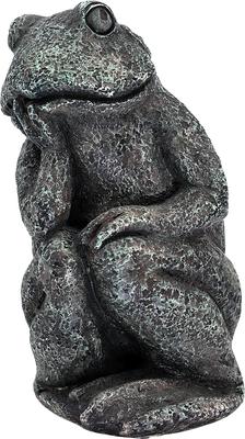 Show full view: Hi-Line Gift Thinking Frog Garden Statue, 10.2-in slide 3 of 10