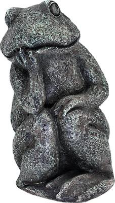 Show full view: Hi-Line Gift Thinking Frog Garden Statue, 10.2-in slide 2 of 10