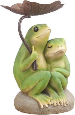 Show full view: Hi-Line Gift Frog Couple Under Umbrella Statue, 11-in slide 3 of 6