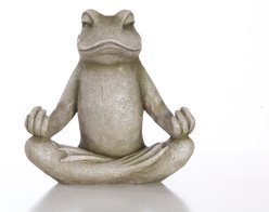 Hi-Line Gift Frog Sitting in Lotus Position Statue, 12.25-in slide 2 of 9