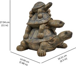 Hi-Line Gift Stacked Turtle Family Statue, 20.5-in slide 2 of 9