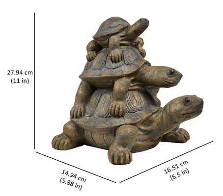 Show full view: Hi-Line Gift Stacked Turtle Family Statue, 20.5-in slide 9 of 9