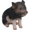 Show in main carousel: Hi-Line Gift Sitting Baby Pig Statue, Pink & Dark Brown, 6-in slide 5 of 8