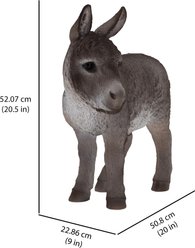 Hi-Line Gift Standing Donkey Looking Left Statue, Gray, 20.5-in slide 2 of 7