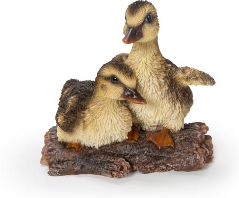 Show full view: Hi-Line Gift Playful Ducklings Garden Statue, Yellow, Black, 5-in slide 2 of 9