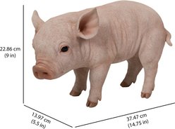 Hi-Line Gift Standing Baby Pig Statue, Pink, 9-in slide 2 of 6