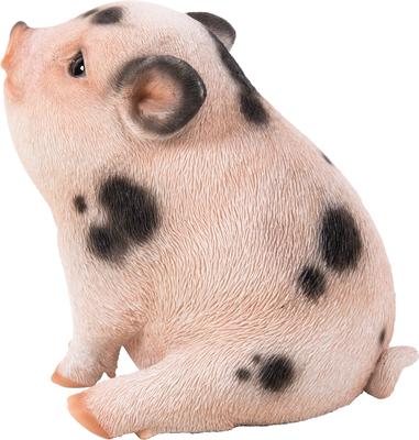 Show full view: Hi-Line Gift Chubby Piglet Sitting Statue, Pink with Black Spots, 5.31-in slide 3 of 8