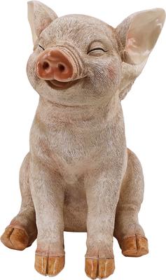 Show full view: Hi-Line Gift Smiling Pig with Wings Sitting Statue, 16.65-in slide 7 of 10