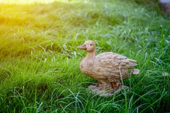 Hi-Line Gift Duck Driftwood Look Statue, 9.53-in