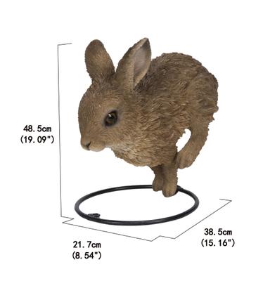Show full view: Hi-Line Gift Hare Cub Jumping Statue, 6.69-in slide 7 of 8