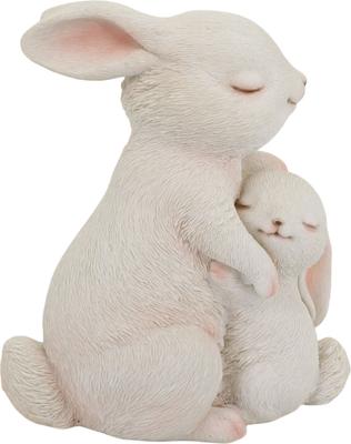 Show full view: Hi-Line Gift Mother & Baby Rabbit Statue, 7.87-in slide 3 of 10