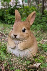 Hi-Line Gift Chubby Rabbit Standing Statue, 6.3-in