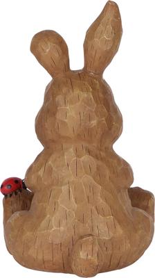 Show full view: Hi-Line Gift Rabbit Sitting with Ladybug Statue, 12-in slide 6 of 9
