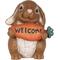 Show in main carousel: Hi-Line Gift Rabbit Holding Carrot Welcome Sign Statue, 10-in slide 5 of 9