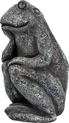Show full view: Hi-Line Gift Thinking Frog Garden Statue, 10.2-in slide 4 of 10