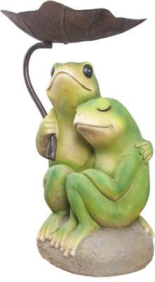 Show full view: Hi-Line Gift Frog Couple Under Umbrella Statue, 11-in slide 2 of 6
