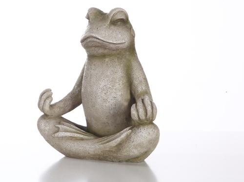 Show full view: Hi-Line Gift Frog Sitting in Lotus Position Statue, 12.25-in slide 4 of 9