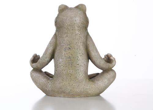Show full view: Hi-Line Gift Frog Sitting in Lotus Position Statue, 12.25-in slide 7 of 9