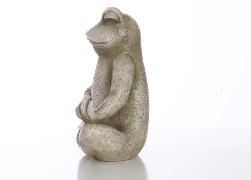 Show full view: Hi-Line Gift Frog Sitting in Lotus Position Statue, 12.25-in slide 3 of 9