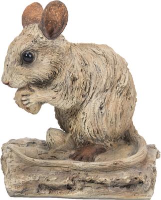 Show full view: Hi-Line Gift Mouse-Driftwood Look Statue, 3.58-in slide 3 of 9