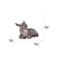 Show in main carousel: Hi-Line Gift Medium Donkey Foal Lying Down Statue, Gray, 7.4-in slide 8 of 9