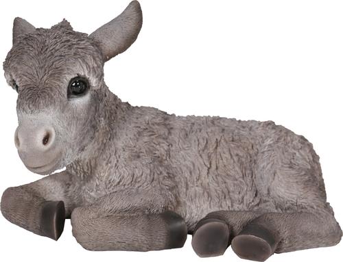 Show full view: Hi-Line Gift Medium Donkey Foal Lying Down Statue, Gray, 7.4-in slide 2 of 9
