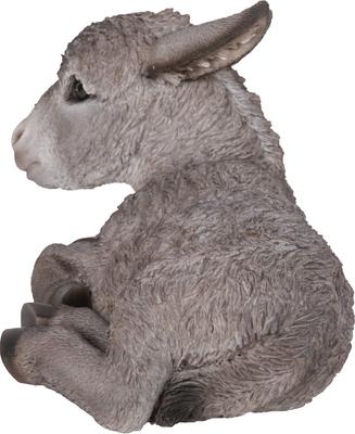 Show full view: Hi-Line Gift Medium Donkey Foal Lying Down Statue, Gray, 7.4-in slide 3 of 9