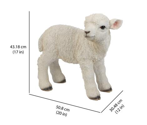 Show full view: Hi-Line Gift Standing Lamb Statue, 17-in slide 6 of 6
