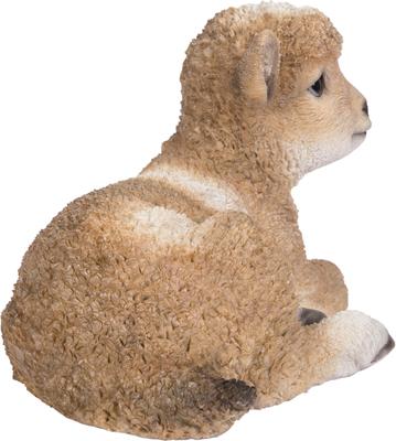 Show full view: Hi-Line Gift Baby Lamb Lying Down Statue, Brown & White, 6-in slide 5 of 9