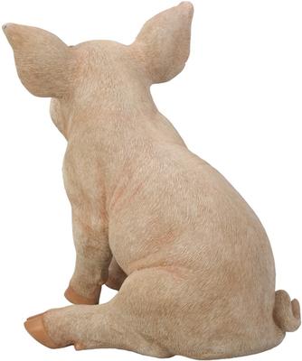 Show full view: Hi-Line Gift Sitting Pig Statue, Pink, 12-in slide 2 of 6