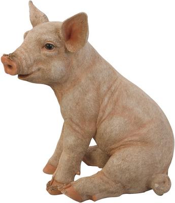 Show full view: Hi-Line Gift Sitting Pig Statue, Pink, 18-in slide 5 of 6