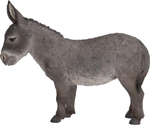 Show full view: Hi-Line Gift Standing Grey Donkey Statue, Gray, 15.16-in slide 3 of 10