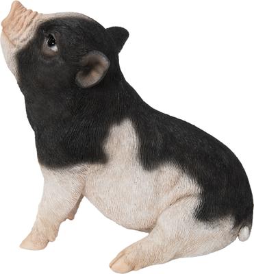Show full view: Hi-Line Gift Baby Pig Sitting, Black & White, 6.3-in slide 3 of 9
