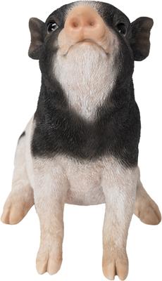 Show full view: Hi-Line Gift Baby Pig Sitting, Black & White, 6.3-in slide 2 of 9