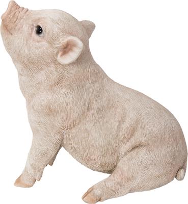 Show full view: Hi-Line Gift Baby Pig Sitting, Pink, 6.3-in slide 3 of 9