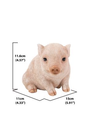 Show full view: Hi-Line Gift Chubby Piglet Sitting Statue, 4.57-in slide 7 of 8