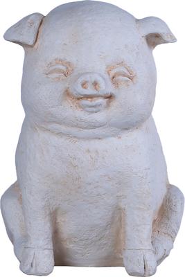 Show full view: Hi-Line Gift Laughing Curled Sitting Pig Statue, 15.75-in slide 3 of 6