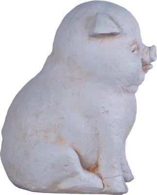 Show full view: Hi-Line Gift Laughing Curled Sitting Pig Statue, 15.75-in slide 4 of 6