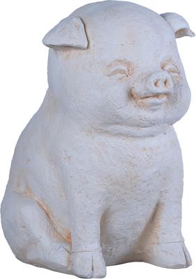 Show full view: Hi-Line Gift Laughing Curled Sitting Pig Statue, 15.75-in slide 2 of 6