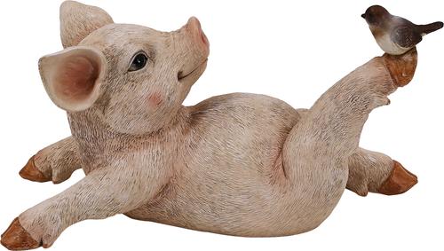 Show full view: Hi-Line Gift Yoga Pig Statue, 7.28-in slide 5 of 7