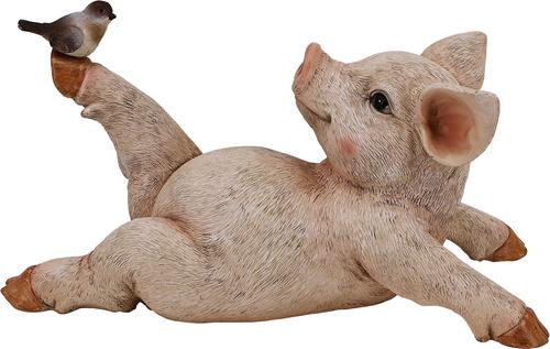 Show full view: Hi-Line Gift Yoga Pig Statue, 7.28-in slide 3 of 7