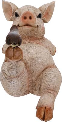 Show full view: Hi-Line Gift Yoga Pig Statue, 7.28-in slide 2 of 7