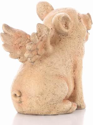 Show full view: Hi-Line Gift Laughing Pig with Wings Sitting Statue, 8.87-in slide 8 of 9