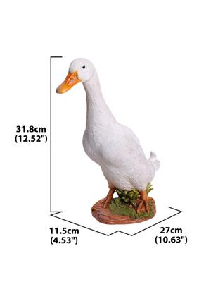 Show full view: Hi-Line Gift White Duck Statue, 12.52-in slide 6 of 7
