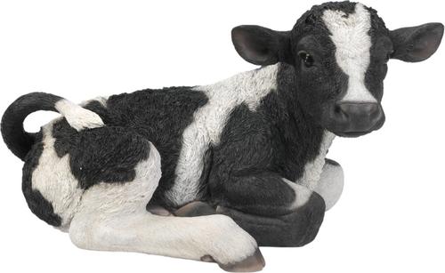 Show full view: Hi-Line Gift Cow Laying Down Statue, Black & White, 11-in slide 4 of 5
